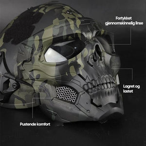 Skull horror hjelm maske