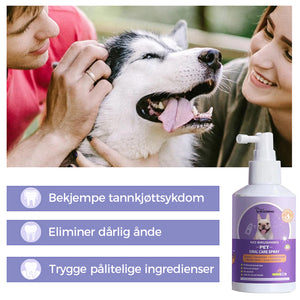 Tannrensespray for hunder og katter