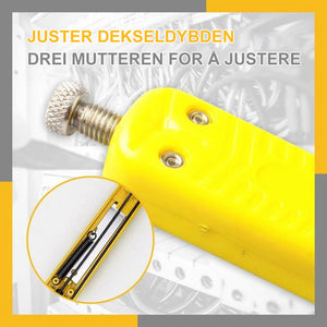 Justerbar lednings- og kabel-kniv