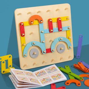 Montessori Pegboard Puslespill