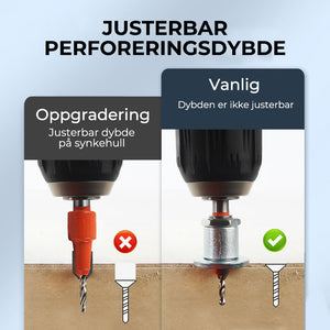 Forsenkende bor i legering