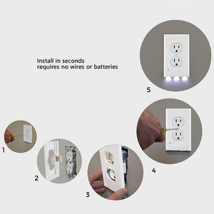 Outlet Wall Plate With Night Lights