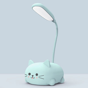 Tegneserie Cat LED-bordlampe (tilfeldig farge)