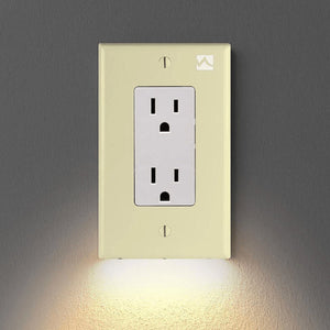 Outlet Wall Plate With Night Lights